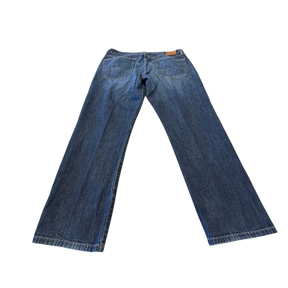 Lucky Brand Mens Jeans Dark Olin Wash Denim Size 36W 30L Straight Leg